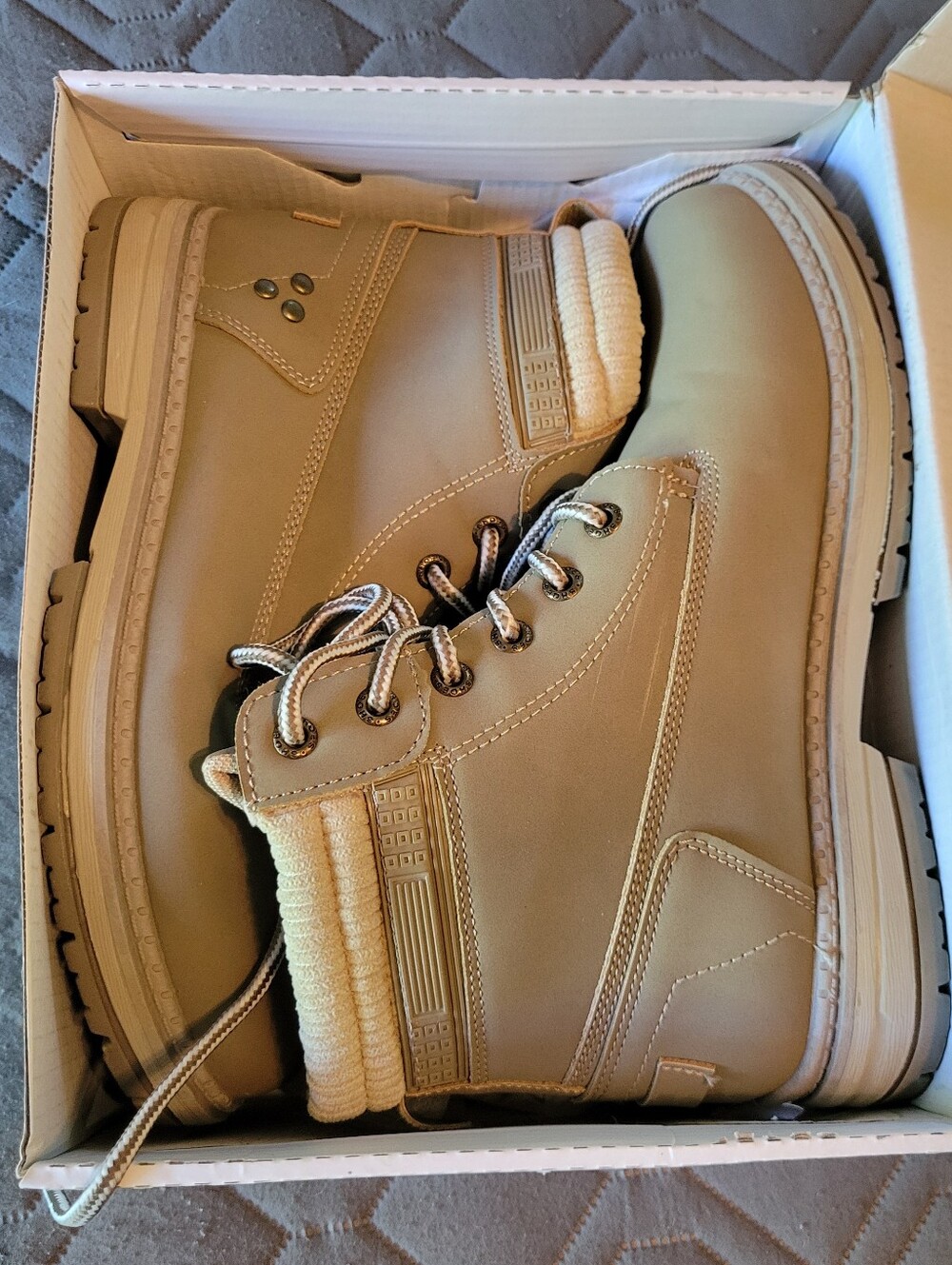 Athlefit Khaki Combat Boots